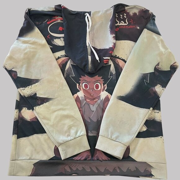 Anime Sweatshirt Hoodie Adults 3XL Hunter X Hunter All Over Print Pullover Mens - Picture 4 of 9